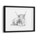 Bosquejo De Ganado Highland I - Ethan Harper | Cuadro decorativo de Canvas Lab