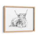 Bosquejo De Ganado Highland I - Ethan Harper | Cuadro decorativo de Canvas Lab