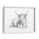 Bosquejo De Ganado Highland I - Ethan Harper | Cuadro decorativo de Canvas Lab