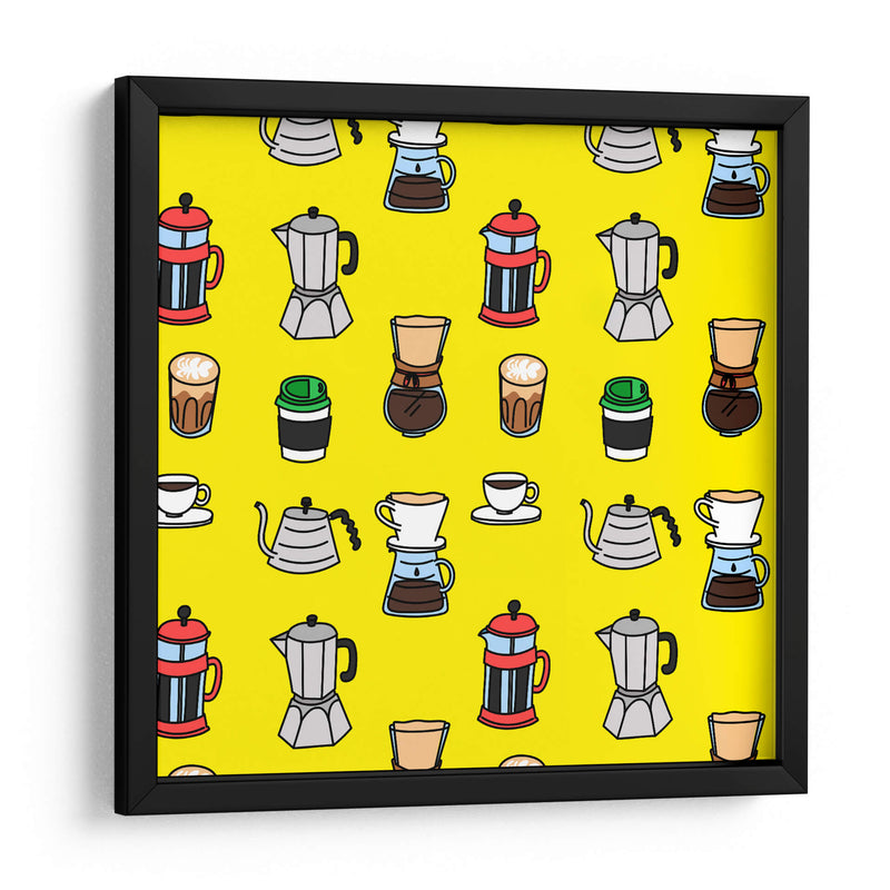 Caffeine addict - Marcela Illustrates | Cuadro decorativo de Canvas Lab