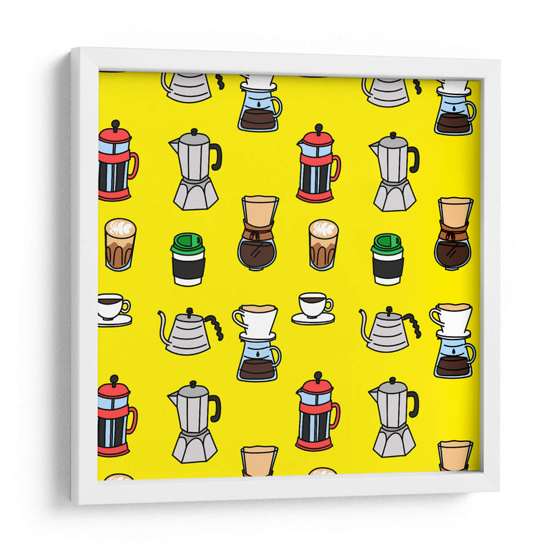 Caffeine addict - Marcela Illustrates | Cuadro decorativo de Canvas Lab