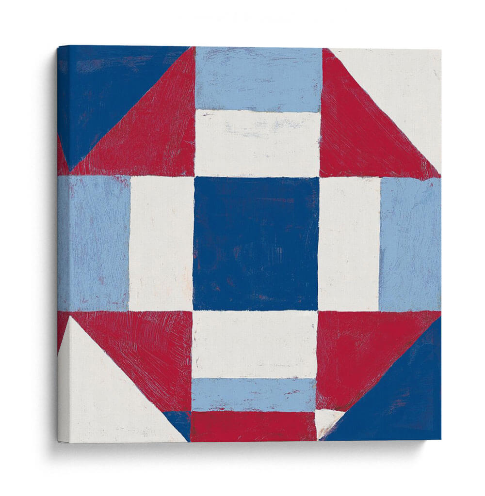 Americana Patchwork Tile Ii - Vanna Lam | Cuadro decorativo de Canvas Lab