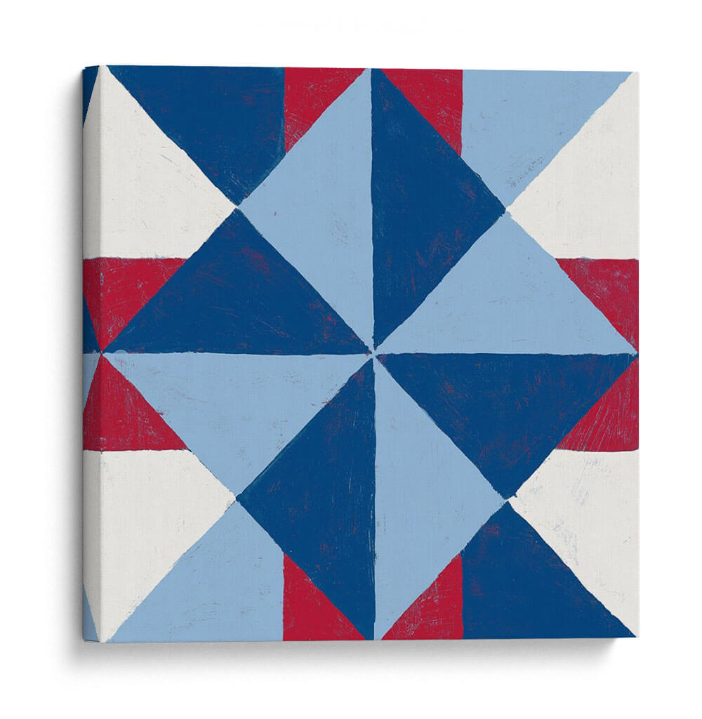 Americana Patchwork Tile Iv - Vanna Lam | Cuadro decorativo de Canvas Lab