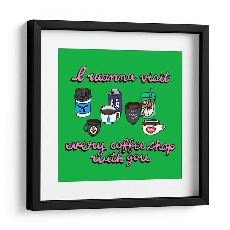 Coffee & You - Marcela Illustrates | Cuadro decorativo de Canvas Lab