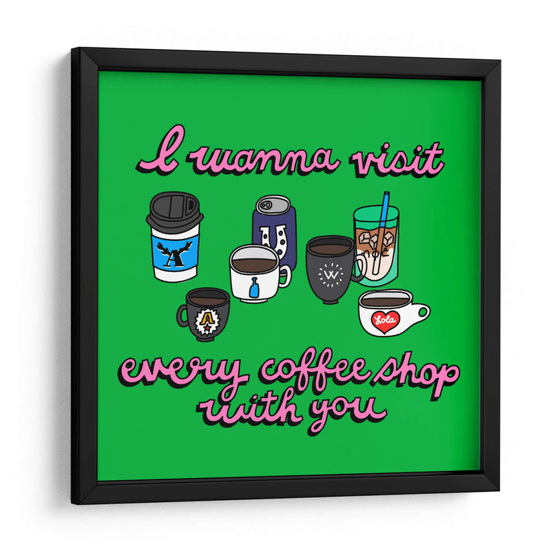 Coffee & You - Marcela Illustrates | Cuadro decorativo de Canvas Lab