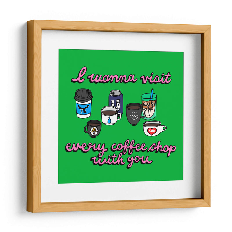 Coffee & You - Marcela Illustrates | Cuadro decorativo de Canvas Lab