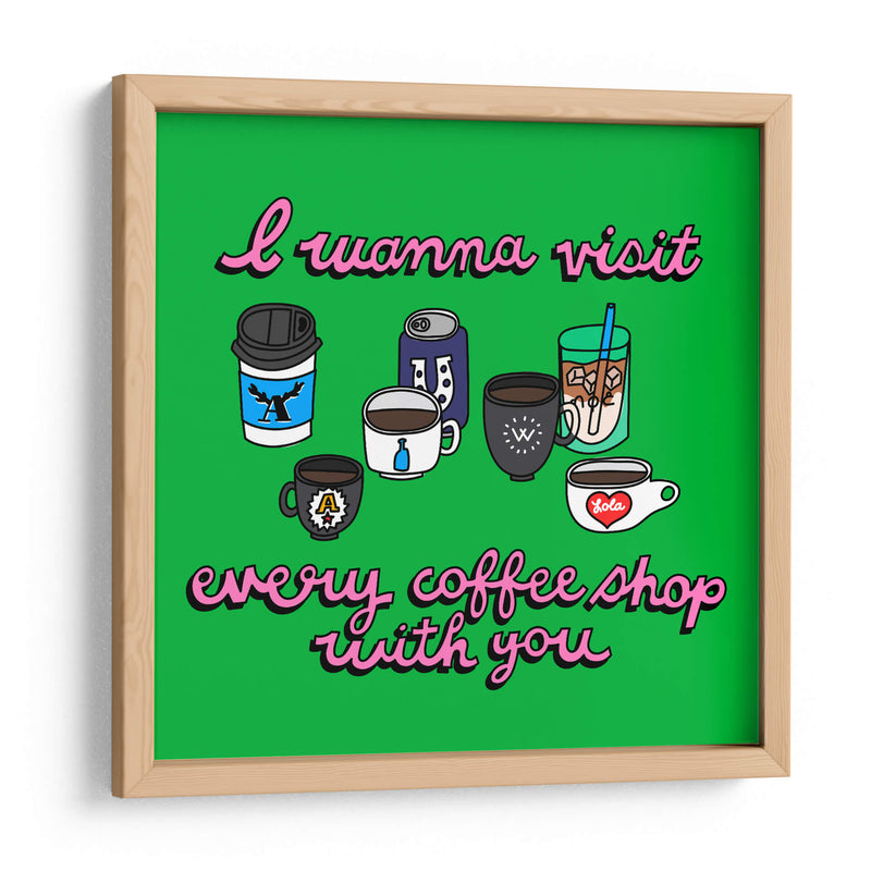 Coffee & You - Marcela Illustrates | Cuadro decorativo de Canvas Lab