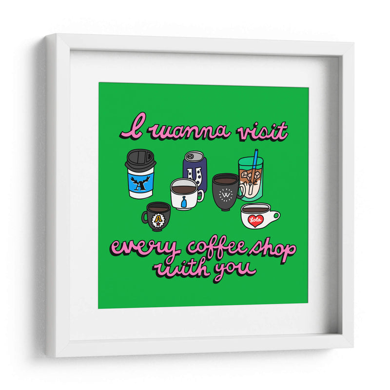 Coffee & You - Marcela Illustrates | Cuadro decorativo de Canvas Lab