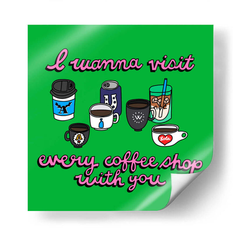 Coffee & You - Marcela Illustrates | Cuadro decorativo de Canvas Lab