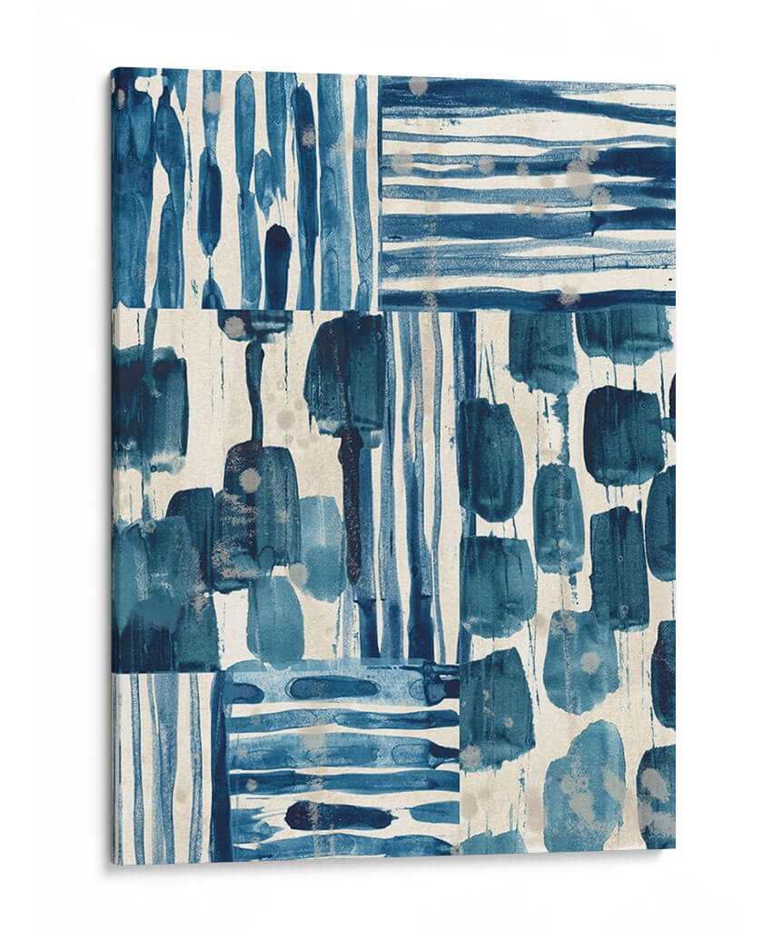 Patchwork Ii Indigo - June Erica Vess | Cuadro decorativo de Canvas Lab