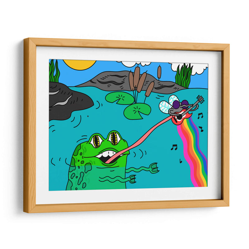 Musical Pond - Marcela Illustrates | Cuadro decorativo de Canvas Lab