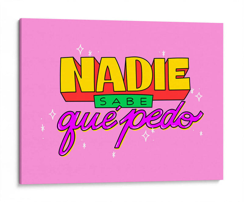 Nadie sabe qué pedo - Marcela Illustrates | Cuadro decorativo de Canvas Lab