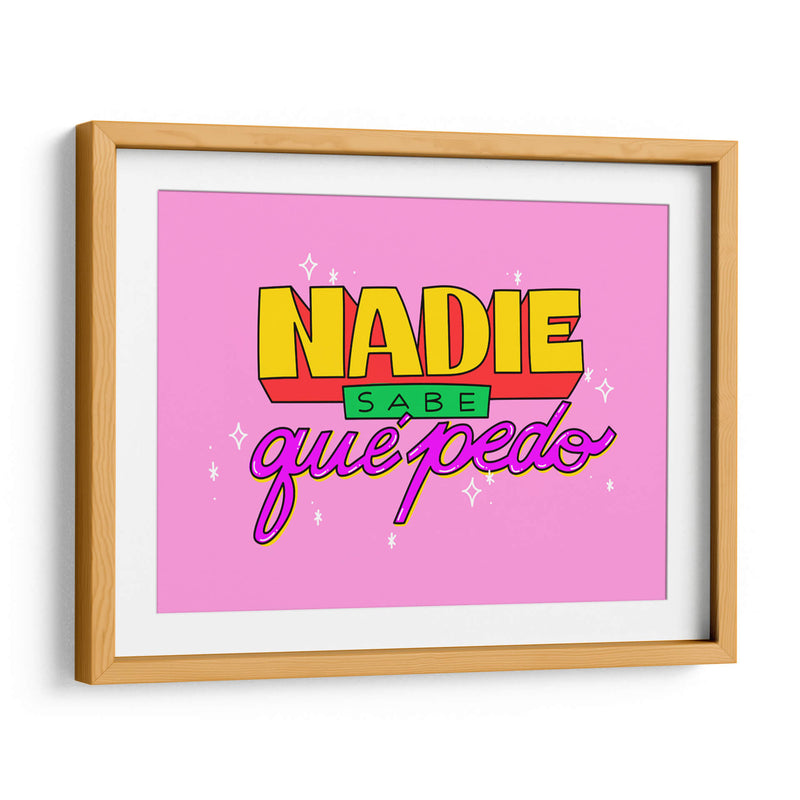 Nadie sabe qué pedo - Marcela Illustrates | Cuadro decorativo de Canvas Lab
