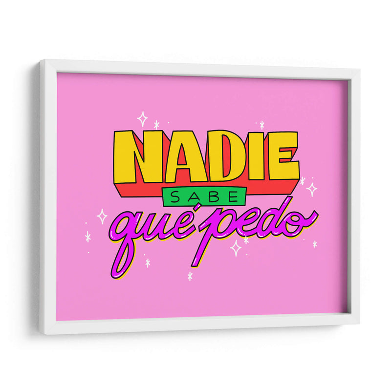 Nadie sabe qué pedo - Marcela Illustrates | Cuadro decorativo de Canvas Lab
