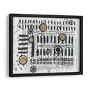 Notas Y Llaves - Albertus Seba | Cuadro decorativo de Canvas Lab