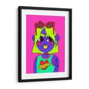 Neon girl - Marcela Illustrates | Cuadro decorativo de Canvas Lab