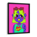 Neon girl - Marcela Illustrates | Cuadro decorativo de Canvas Lab