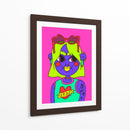 Neon girl - Marcela Illustrates | Cuadro decorativo de Canvas Lab
