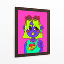 Neon girl - Marcela Illustrates | Cuadro decorativo de Canvas Lab