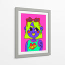 Neon girl - Marcela Illustrates | Cuadro decorativo de Canvas Lab