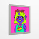 Neon girl - Marcela Illustrates | Cuadro decorativo de Canvas Lab