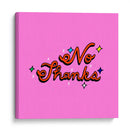 No Thanks - Marcela Illustrates | Cuadro decorativo de Canvas Lab