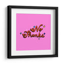 No Thanks - Marcela Illustrates | Cuadro decorativo de Canvas Lab