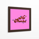 No Thanks - Marcela Illustrates | Cuadro decorativo de Canvas Lab