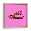 No Thanks - Marcela Illustrates | Cuadro decorativo de Canvas Lab
