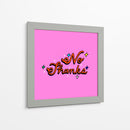 No Thanks - Marcela Illustrates | Cuadro decorativo de Canvas Lab