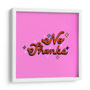No Thanks - Marcela Illustrates | Cuadro decorativo de Canvas Lab