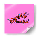 No Thanks - Marcela Illustrates | Cuadro decorativo de Canvas Lab