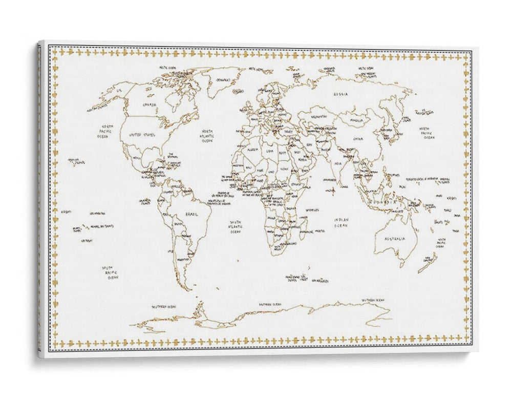 Esquemático Mundial - Melissa Wang | Cuadro decorativo de Canvas Lab
