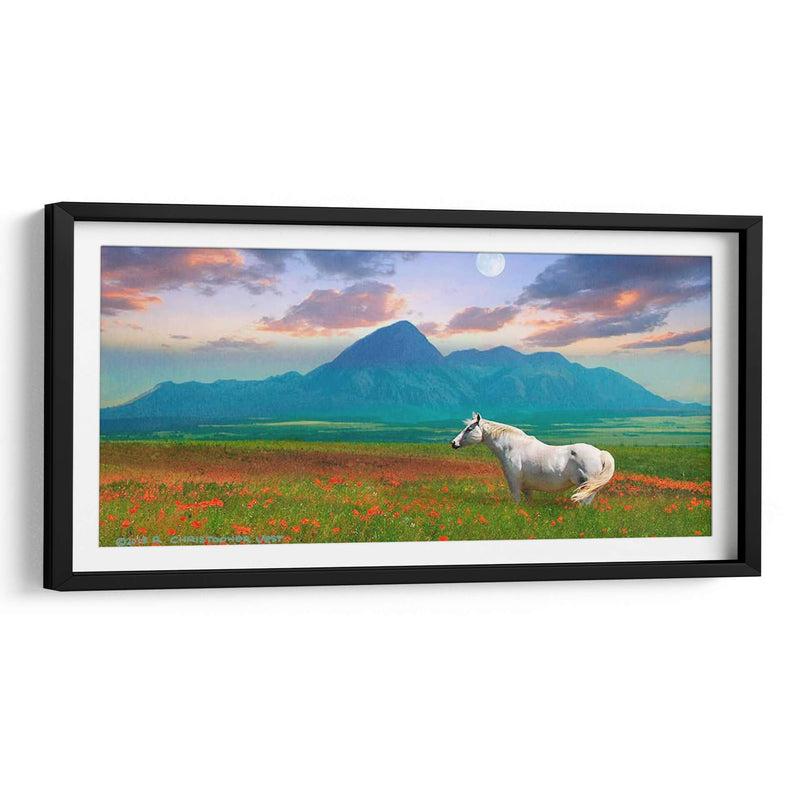 Caballo En Flores Ii - Chris Vest | Cuadro decorativo de Canvas Lab