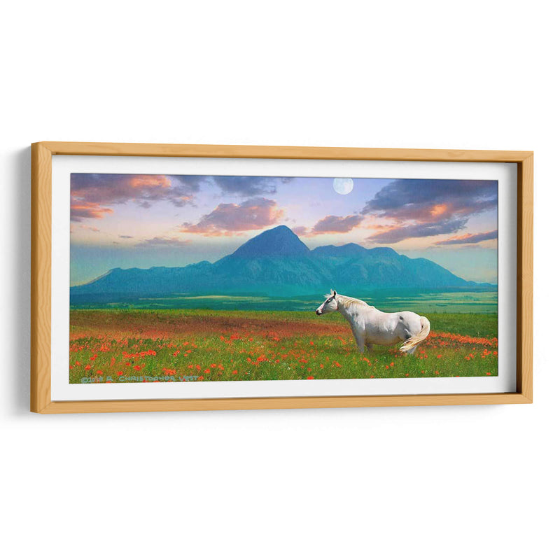 Caballo En Flores Ii - Chris Vest | Cuadro decorativo de Canvas Lab