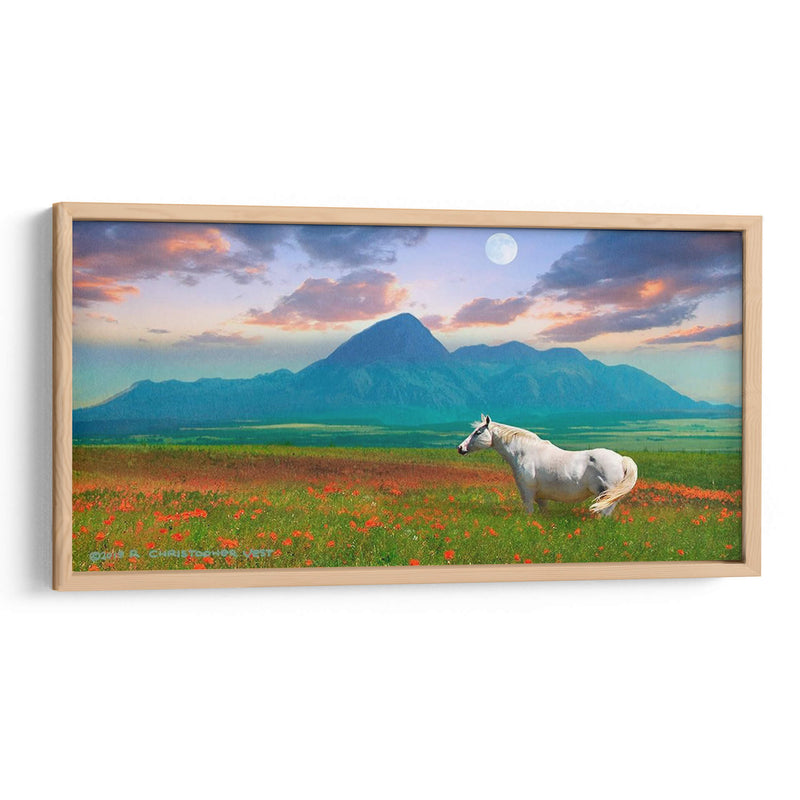 Caballo En Flores Ii - Chris Vest | Cuadro decorativo de Canvas Lab