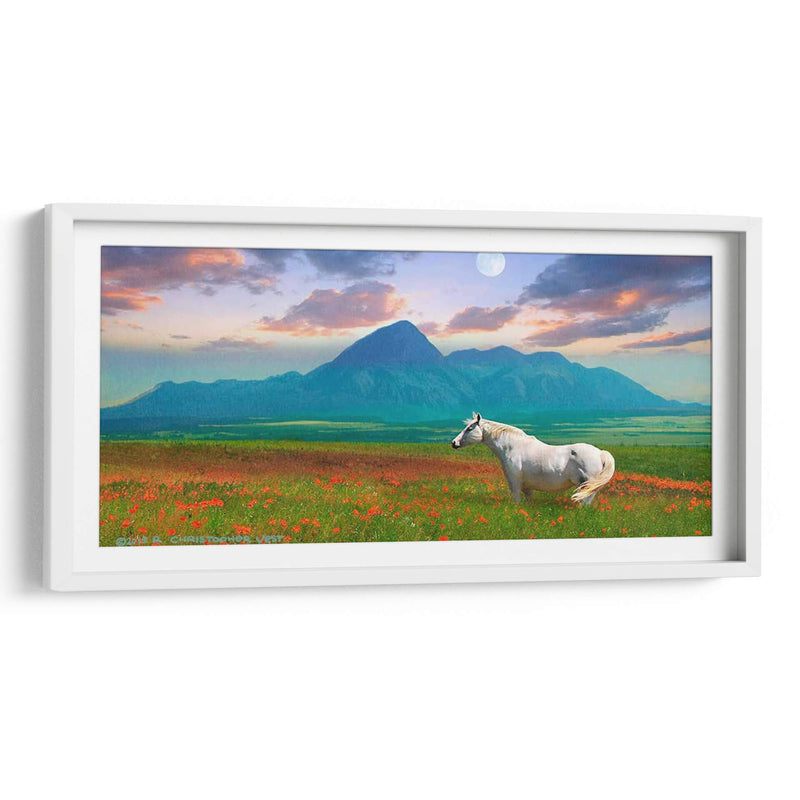 Caballo En Flores Ii - Chris Vest | Cuadro decorativo de Canvas Lab