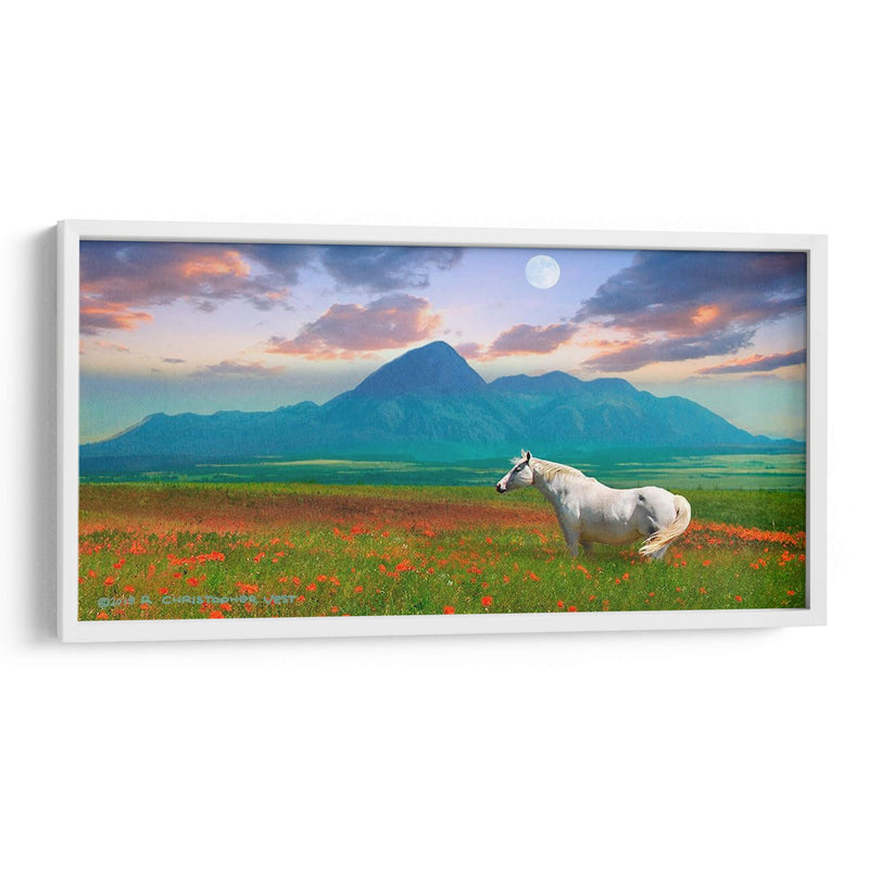 Caballo En Flores Ii - Chris Vest | Cuadro decorativo de Canvas Lab