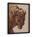 Baldosa Bisonte I - W. Rutledge | Cuadro decorativo de Canvas Lab