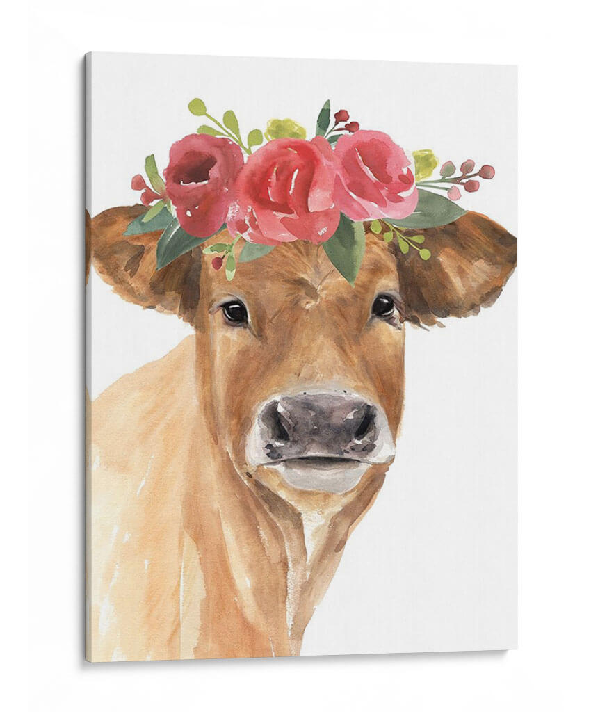 Vaca Florada I - Jacob Green | Cuadro decorativo de Canvas Lab