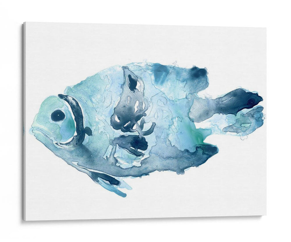 Pescado Azul Oceánico Ii - June Erica Vess | Cuadro decorativo de Canvas Lab