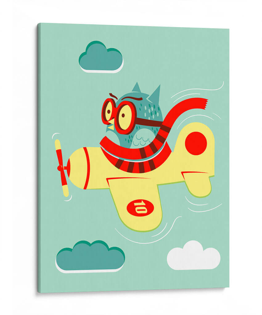 El búho aviador - Najesi | Cuadro decorativo de Canvas Lab