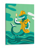 El delfín detective - Najesi | Cuadro decorativo de Canvas Lab