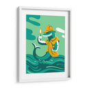 El delfín detective - Najesi | Cuadro decorativo de Canvas Lab