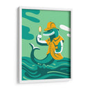 El delfín detective - Najesi | Cuadro decorativo de Canvas Lab