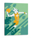 El lobo baloncestista - Najesi | Cuadro decorativo de Canvas Lab