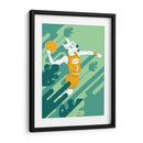 El lobo baloncestista - Najesi | Cuadro decorativo de Canvas Lab