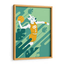 El lobo baloncestista - Najesi | Cuadro decorativo de Canvas Lab
