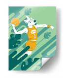 El lobo baloncestista - Najesi | Cuadro decorativo de Canvas Lab