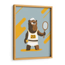 El oso tenista - Najesi | Cuadro decorativo de Canvas Lab